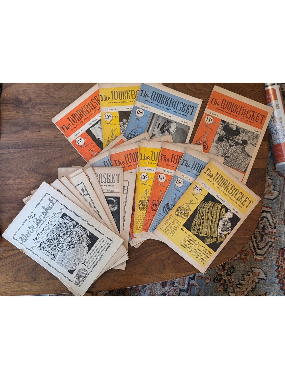 Vintage 1950s The Workbasket Home & Needlecraft Magazine Lot of 15